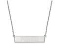 Logoart 925 Sterling Silver Purdue University Small Bar Necklace