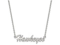 LogoArt Sterling Silver University Of Iowa Medium Pendant Necklace