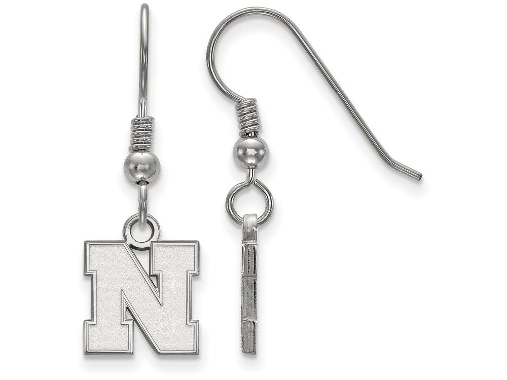 LogoArt Sterling Silver University Of Nebraska Xs Earrings Dangle