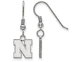LogoArt Sterling Silver University Of Nebraska Xs Earrings Dangle