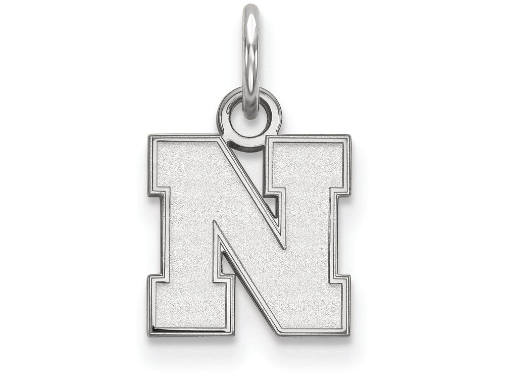 LogoArt Sterling Silver University Of Nebraska Xs Pendant Necklace