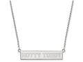 Logoart 925 Sterling Silver University Of Mississippi Small Bar Necklace hottytoddy