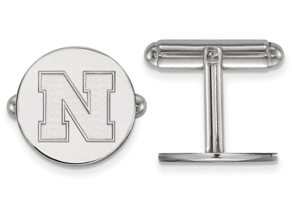 LogoArt Sterling Silver University Of Nebraska Cuff Links