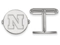 LogoArt Sterling Silver University Of Nebraska Cuff Links