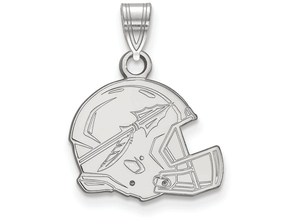 LogoArt Sterling Silver Florida State University Small Pendant Necklace