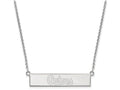 Logoart 925 Sterling Silver University Of Florida Small Bar Necklace