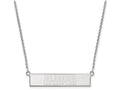 Logoart 925 Sterling Silver The University Of Alabama Small Bar Necklace