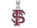 Logoart 925 Sterling Silver Florida State University Medium Enamel Pendant