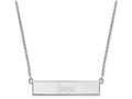 Logoart 925 Sterling Silver University Of Nebraska Small Bar Necklace