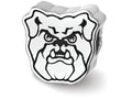 Logoart 925 Sterling Silver Butler University Bulldog Head Enameled Bead