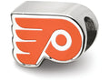 LogoArt Sterling Silver Philadelphia Flyers Winged P Enameled Logo Bead Charm