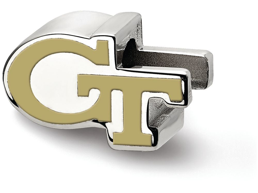 LogoArt Sterling Silver Georgia Institute Of Technology Gt  Enameled Logo Bead Charm