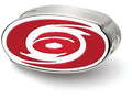 LogoArt Sterling Silver Carolina Hurricanes Hurricane Puck Enameled Logo Bead Charm