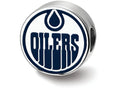 LogoArt Sterling Silver Edmonton Oilers Oilers On Puck Enameled Logo Bead Charm