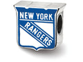 LogoArt Sterling Silver New York Rangers New York Rangers Banner Enameled Logo Bead Charm