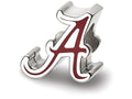 LogoArt Sterling Silver The University Of Alabama Script Alabama A Enameled Logo Bead Charm