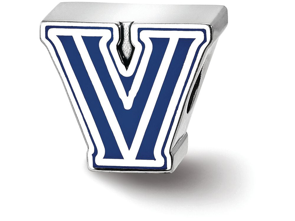 Logoart 925 Sterling Silver Villanova University Enameled Bead