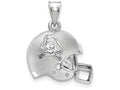Logoart 925 Sterling Silver East Carolina University Football Helmet Pendant