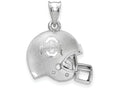 LogoArt Sterling Silver The Ohio State University ohio State On Block o Athletic Mark 3D Football Pendant Necklace