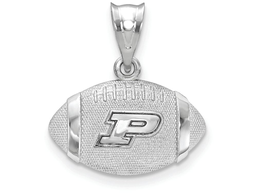 Logoart 925 Sterling Silver Purdue University Football Pendant