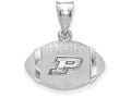 Logoart 925 Sterling Silver Purdue University Football Pendant