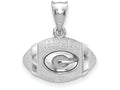 Logoart 925 Sterling Silver University Of Georgia Football Pendant