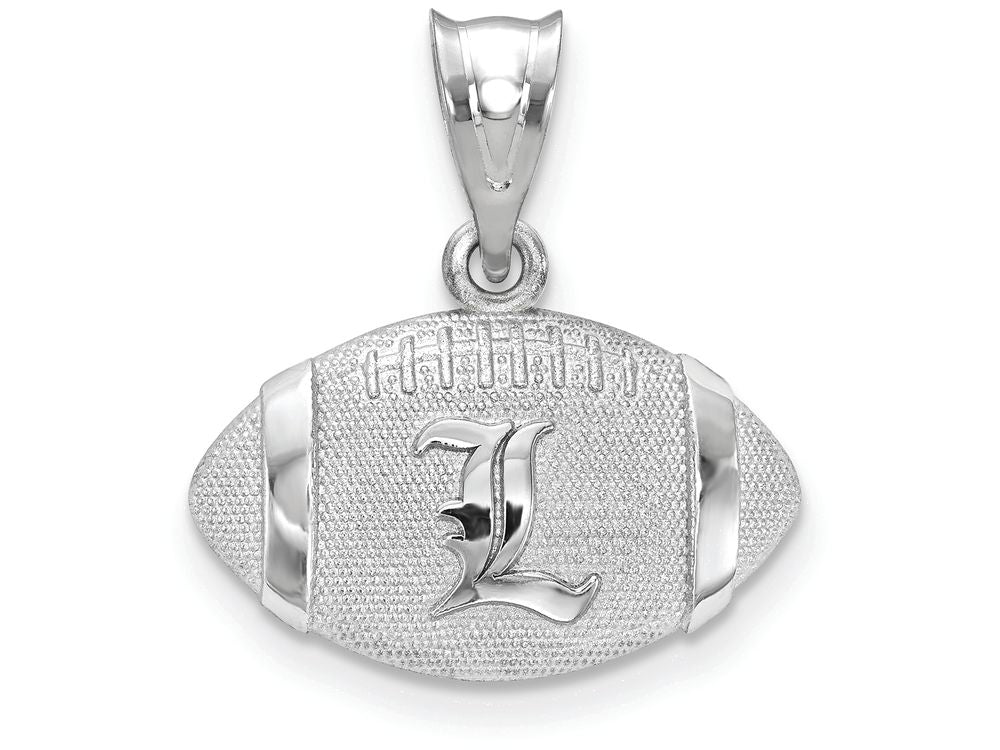 Logoart 925 Sterling Silver University Of Louisville Football Pendant