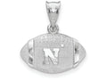 Logoart 925 Sterling Silver United States Naval Academy Football Pendant
