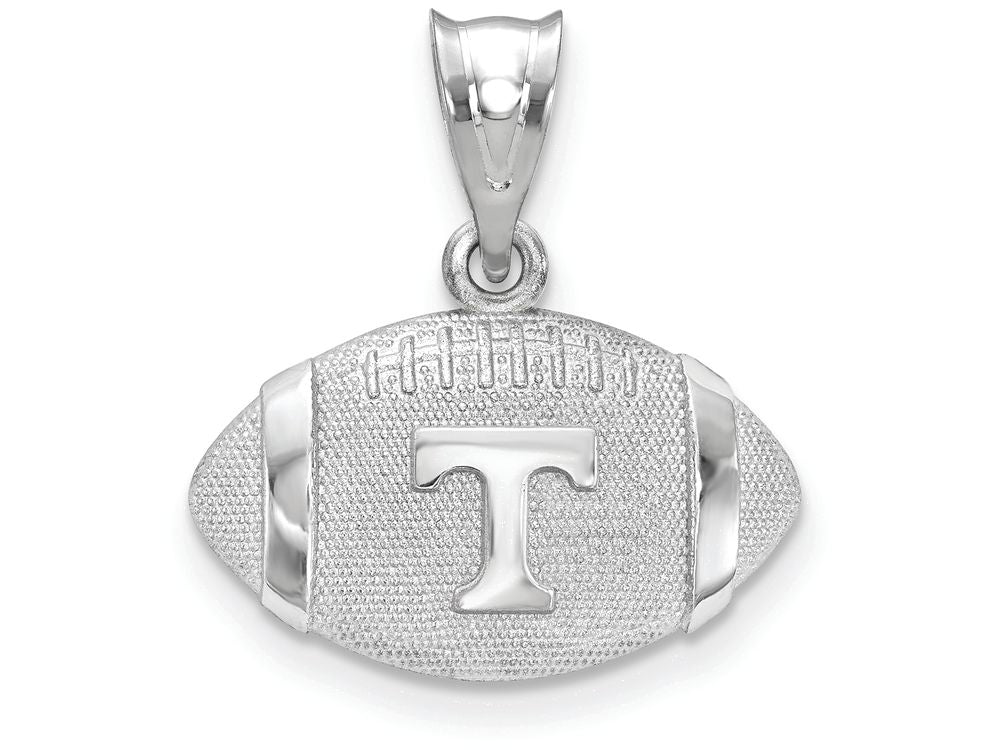 Logoart 925 Sterling Silver University Of Tennessee Football Pendant