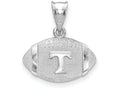 Logoart 925 Sterling Silver University Of Tennessee Football Pendant