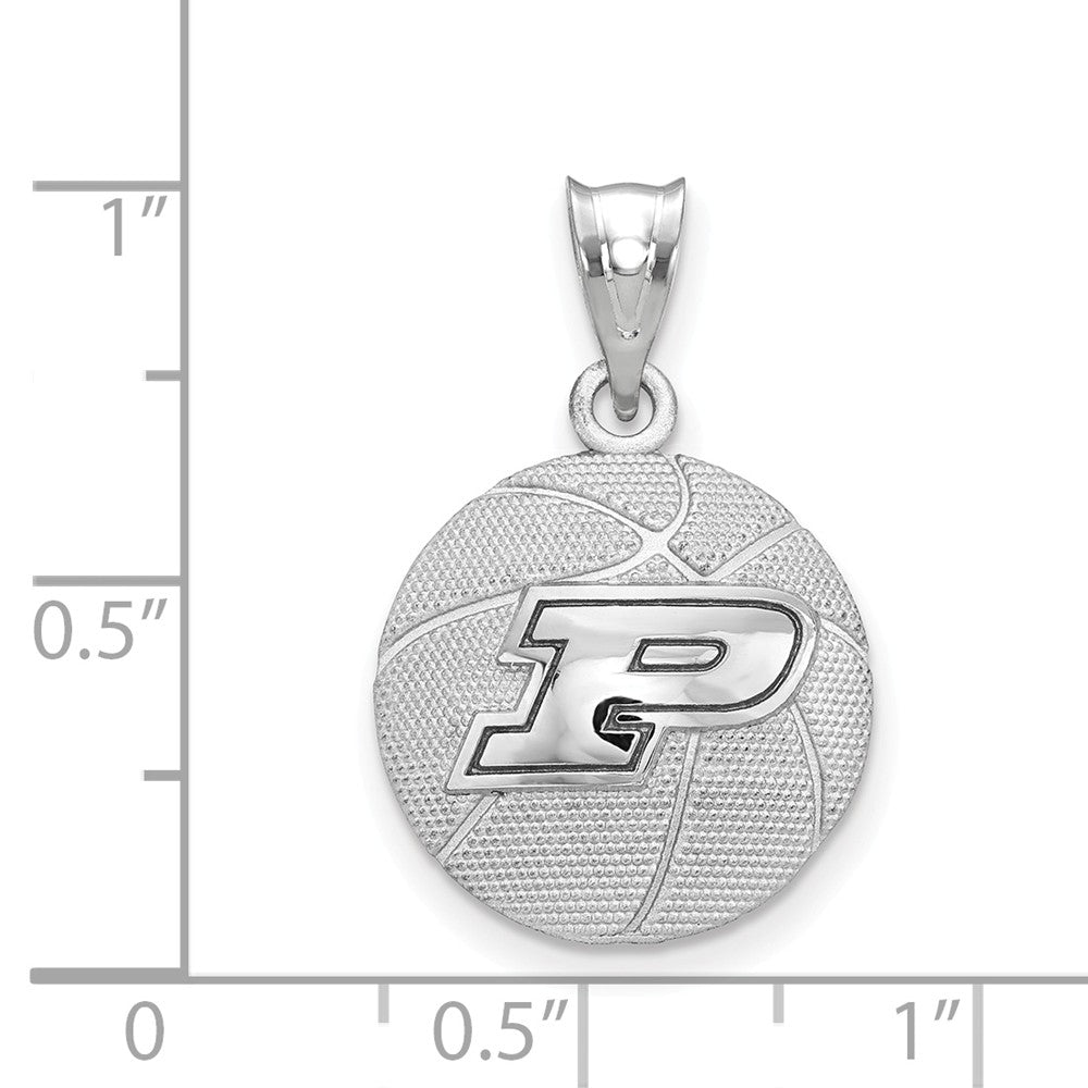 Logoart 925 Sterling Silver Purdue University Basketball Pendant