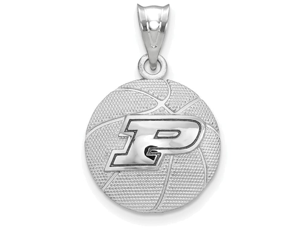Logoart 925 Sterling Silver Purdue University Basketball Pendant