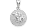 Logoart 925 Sterling Silver The University Of Kansas Basketball Pendant
