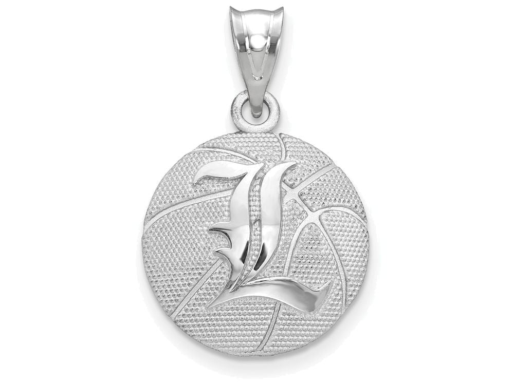Logoart 925 Sterling Silver University Of Louisville Basketball Pendant