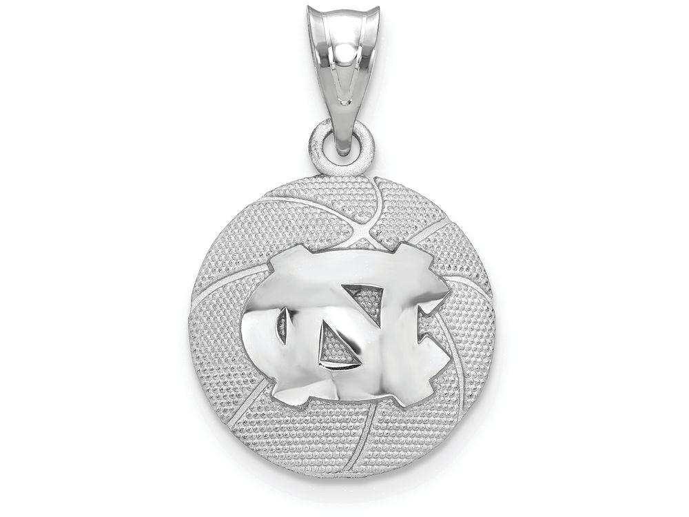 Logoart 925 Sterling Silver The University Of North Carolina Basketball Pendant