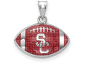 Logoart 925 Sterling Silver Univ. Of Southern California Enameled Football Pendant