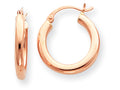 FJC Finejewelers 14k Rose Gold 3mm Hoop Earrings