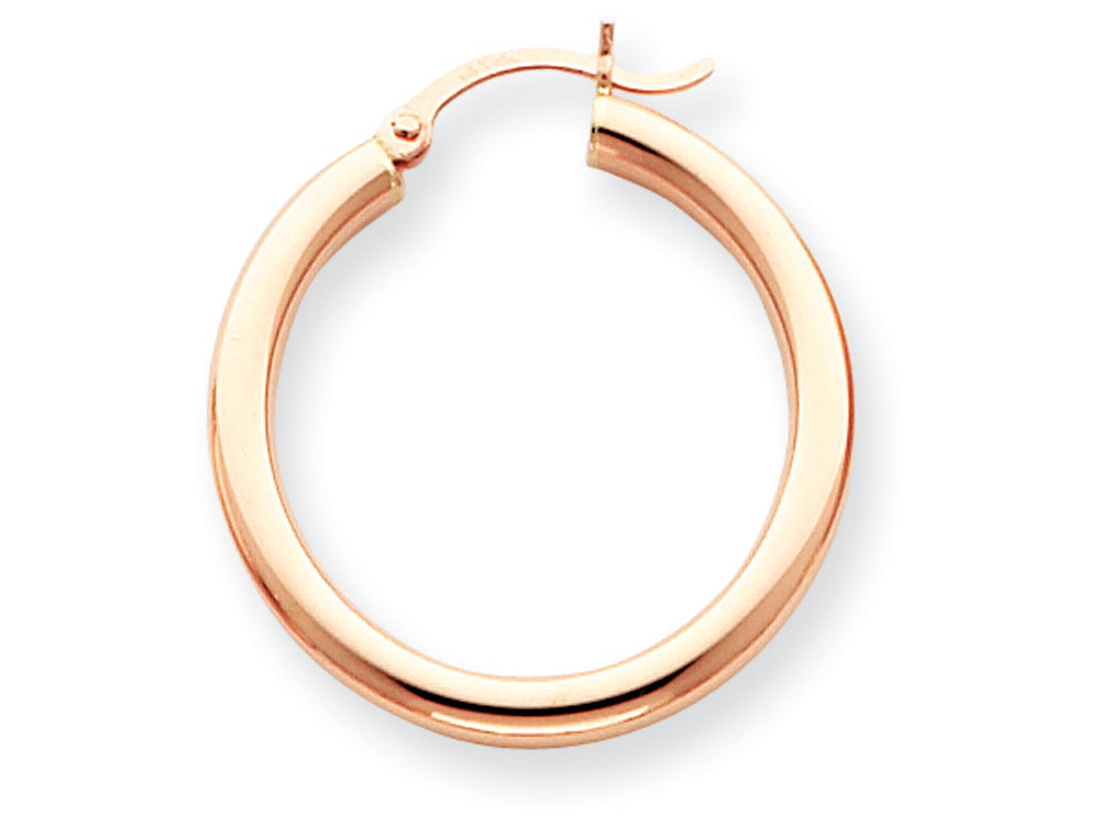 FJC Finejewelers 14k Rose Gold 3mm Hoop Earrings