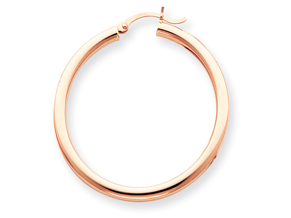 FJC Finejewelers 14k Rose Gold 3mm Hoop Earrings
