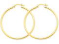 FJC Finejewelers 14k Yellow Gold 2mm Square Tube Hoop Earrings