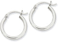 FJC Finejewelers 14k White Gold Lightweight Hoop Earrings