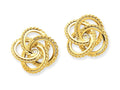 FJC Finejewelers 14k Yellow Gold Polished and Twisted Fancy Earring Jackets