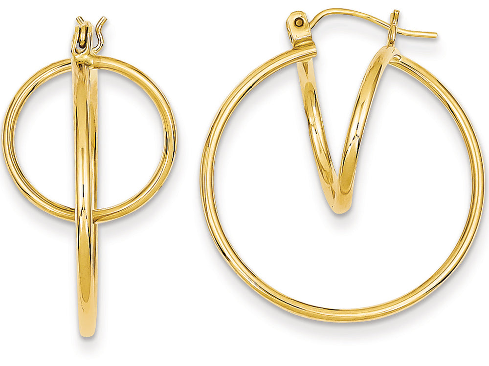 FJC Finejewelers 14k Yellow Gold Fashion Circle Hoop Earrings