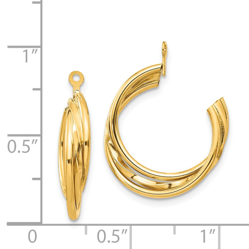 FJC Finejewelers 14k Yellow Gold Polished Hoop Earring Jackets