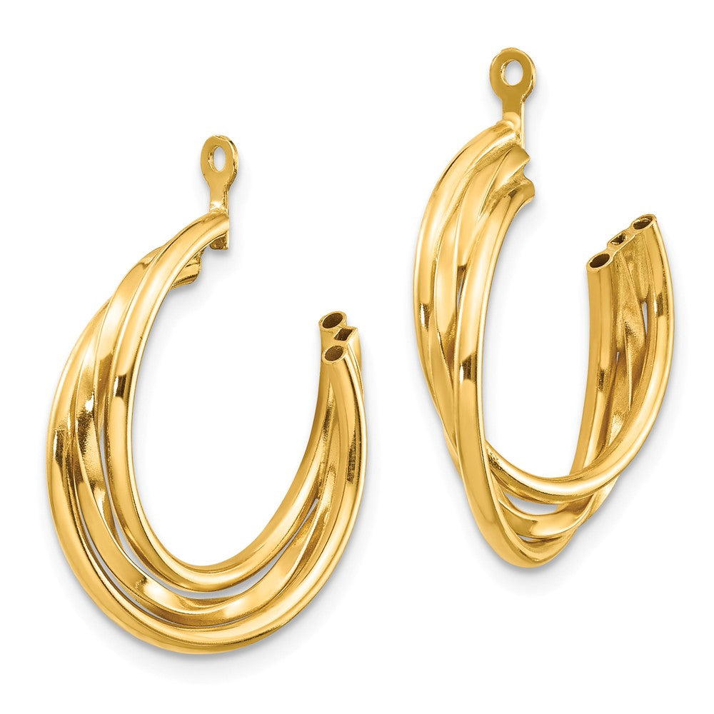 FJC Finejewelers 14k Yellow Gold Polished Hoop Earring Jackets