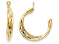 FJC Finejewelers 14k Yellow Gold Polished Hoop Earring Jackets