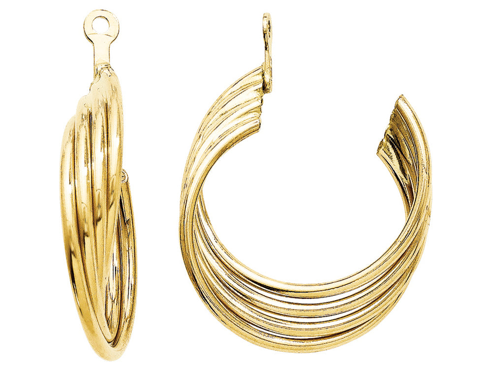 FJC Finejewelers 14k Yellow Gold Polished Hoop Earring Jackets