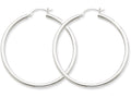 FJC Finejewelers 14k White Gold 2.5mm Round Hoop Earrings