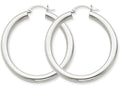 FJC Finejewelers 14k 4mm White Gold Hoop Earrings