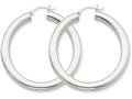 FJC Finejewelers 14k White Gold Polished 5mm Tube Hoop Earrings